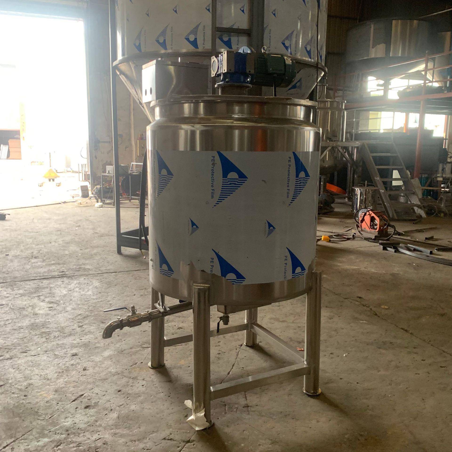 厂供电加热不锈钢液体搅拌罐胶水凝胶液混合罐均质乳化不锈钢设备