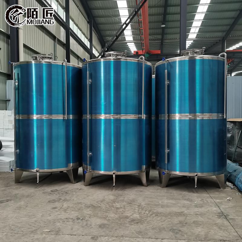立式5吨白钢储酒罐不锈钢葡萄酒储存罐果酒存酒设备
