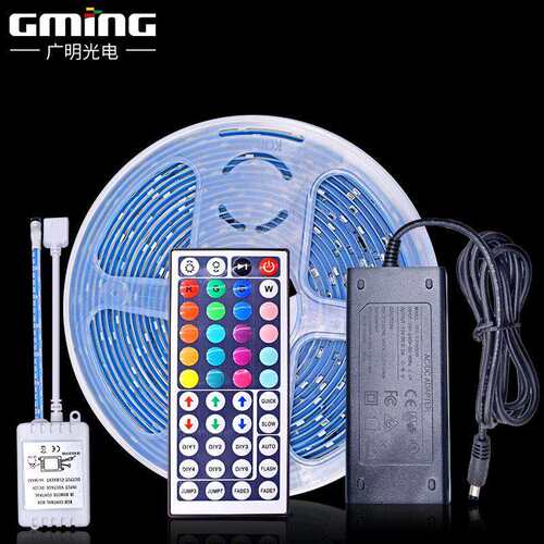 RGB套装全彩幻彩套装灯带12V/24V2835RGB滴胶防水44键迷你控制器