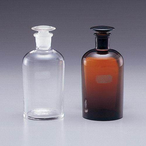 磨口玻璃瓶 茶色 窄口 ASONE 1-4394 2