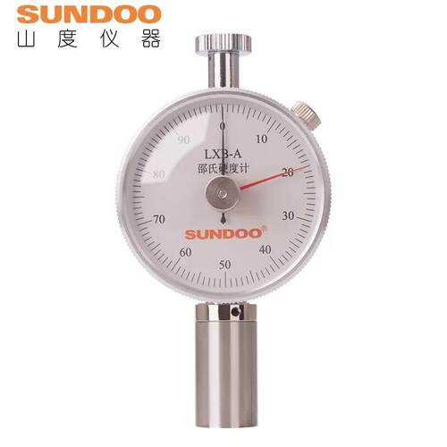 山度邵氏硬度计LXB-A双针橡胶硬度计A型带峰值SUNDOO邵氏硬度计