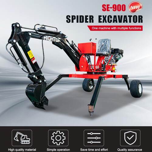 出口法国小型挖掘机 backhoe 轮式牵引挖土机 微型蜘蛛挖掘机