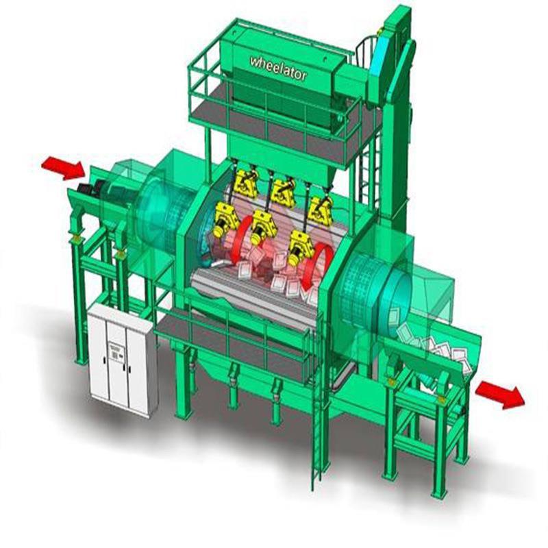 青岛直供品质保证通过式抛丸机清理机