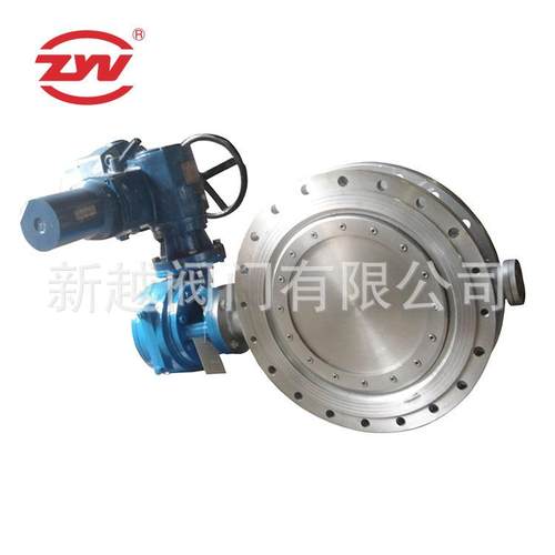 不锈钢蝶阀电动法兰偏心金属硬密封多层次三偏心设计