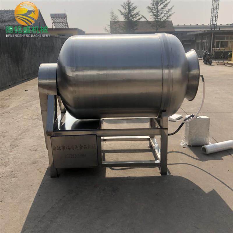 望城翅中入味滚揉机304不锈钢猪蹄腌制设备烤鸭变频调速滚揉机