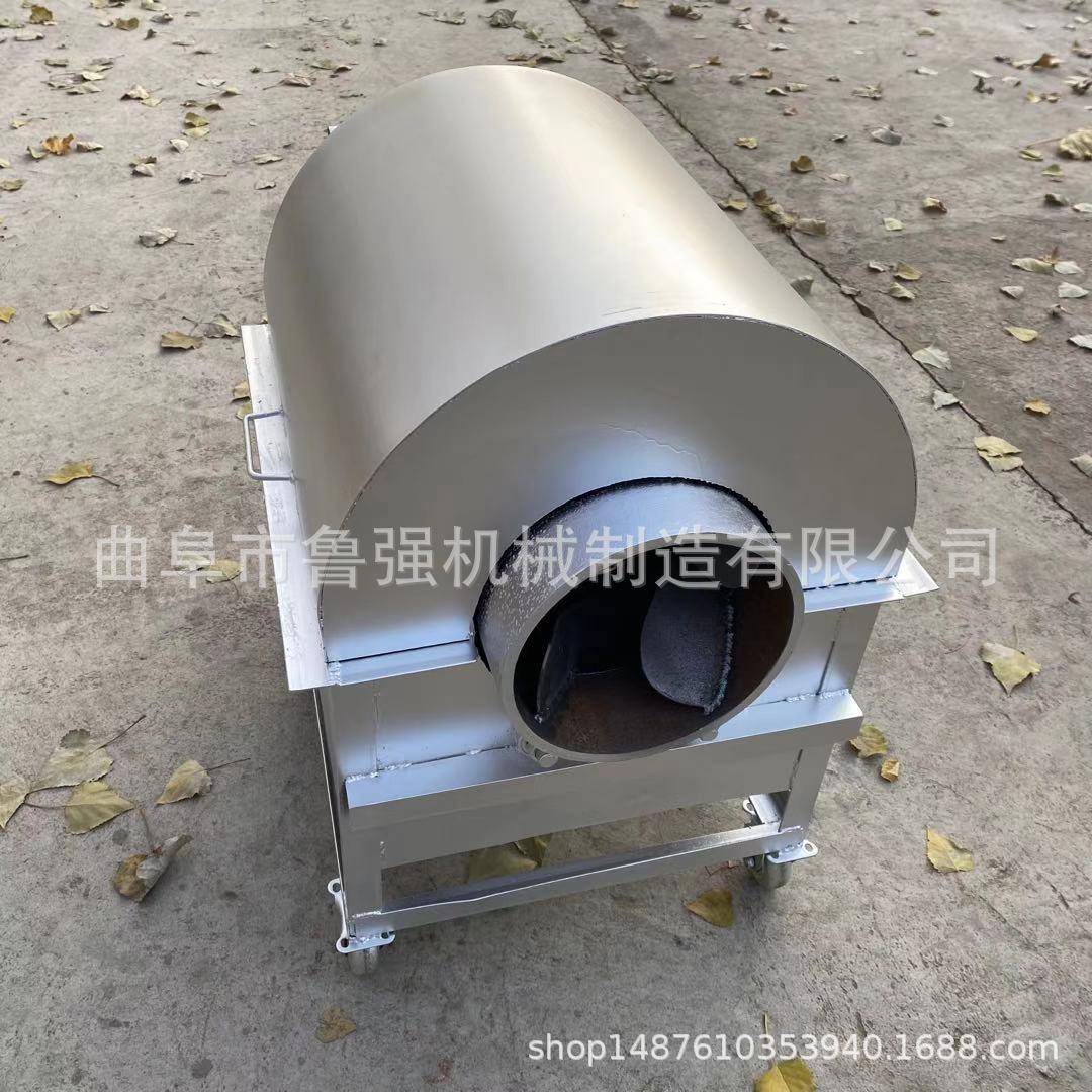 滚筒式花生炒货机不锈钢干果翻炒机加厚型电炒锅
