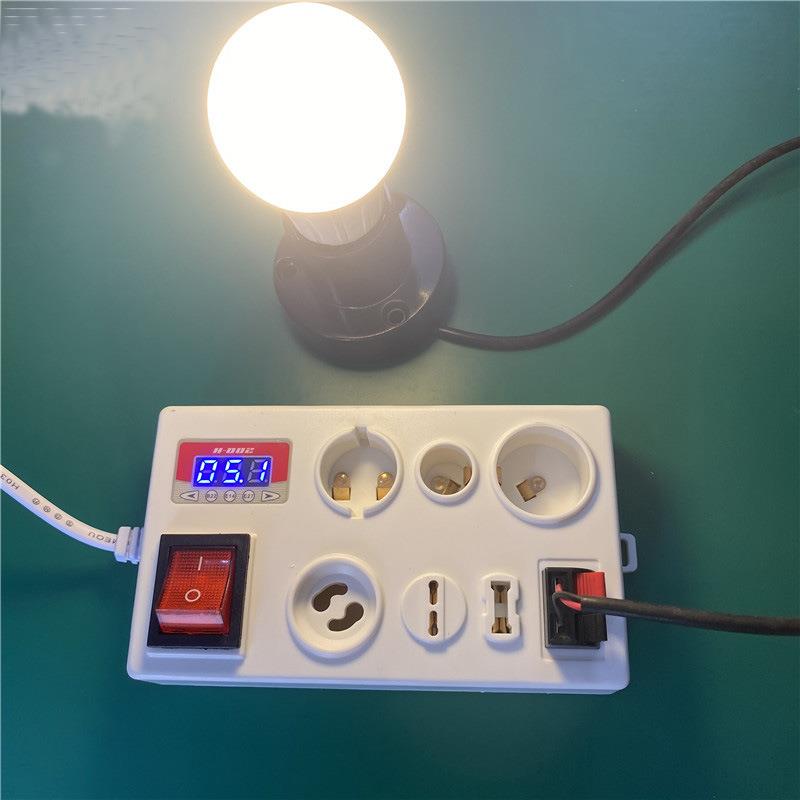 开关试灯线 LED灯具试灯线带夹子二位四位试电盒测试接线夹试灯台