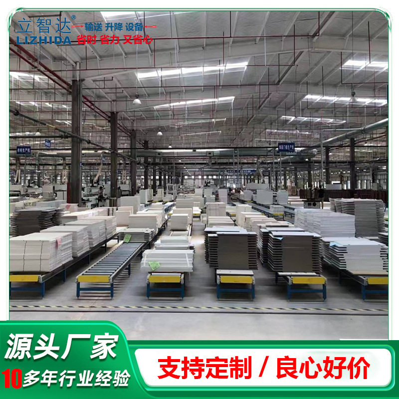 无动力滚筒输送机滚轮传送线不锈钢送料架托辊轴输送带流水线