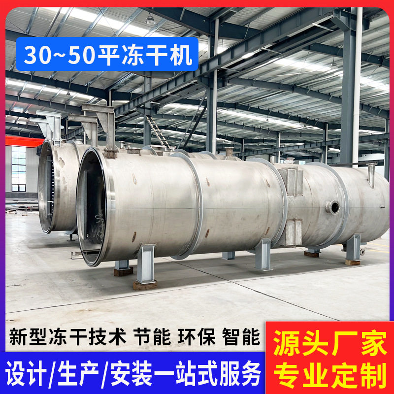 桑葚果粉真空冻干机 全自动火龙果芒果冷冻干燥机 甜橙片冻干机图片