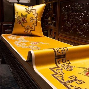 沙发垫高档四季 中式 通用防滑红木坐垫套罩盖布轻奢家用靠背巾定制