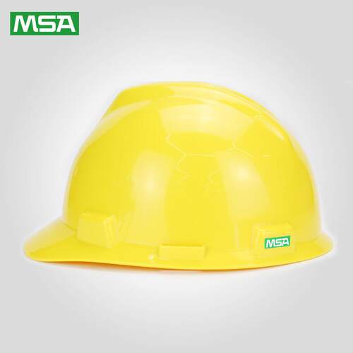 MSA 10166954 V-Gard 标准型安全帽（黄色ABS帽壳，超爱戴帽衬，D