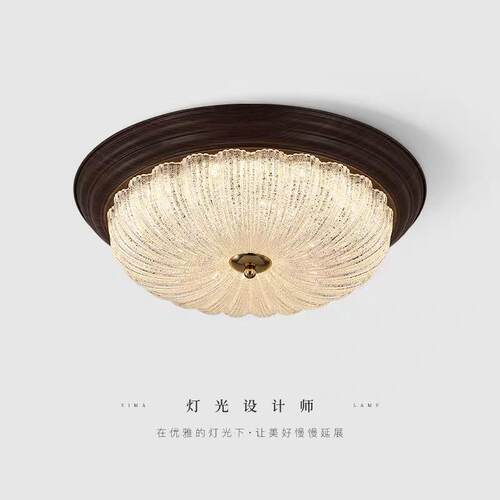 美式吸顶灯卧室灯书房阳台过道玄关走廊灯法式入户复古风乡村