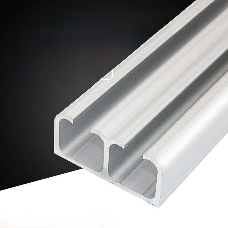 3mm厚移门上吊轨 玻璃门双轨道吊趟推拉门滑道滑槽吊滑实木门轨道