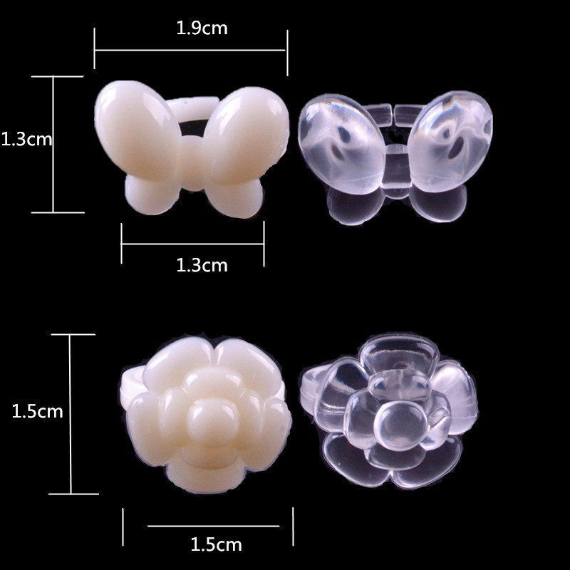 美甲工具戒指色卡50个包展示板甲油瓶甲油胶色卡环 花形 蝴蝶形