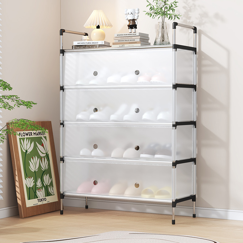 鞋架门口一件起批鞋架子多层家用门口防尘鞋架宿舍简易置物挂包架