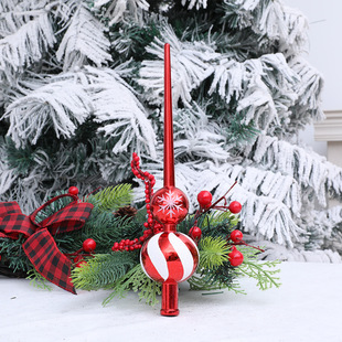 圣诞新款葫芦树顶星塑料圣诞树顶部装饰用品居家派对圣诞活动