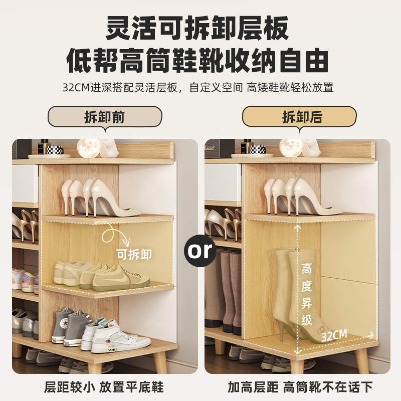 家用大容量玄关鞋柜收纳一体