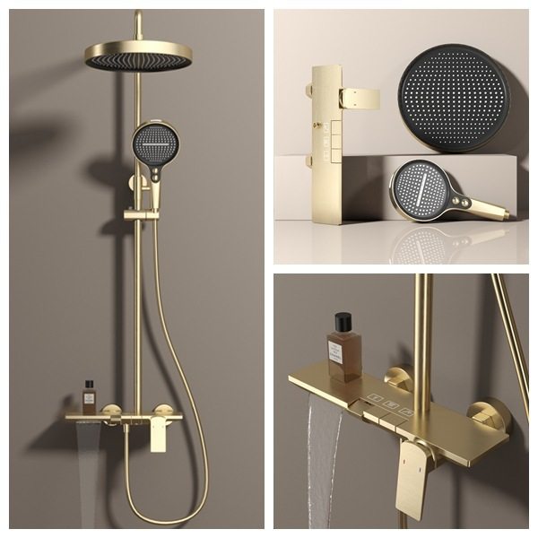 全铜淋浴套装枪灰奶白花洒套装家用酒店工程升降杆增压沐浴器,家装主材,花洒升降杆,淘宝优惠券,粉丝福利购,淘宝优惠卷