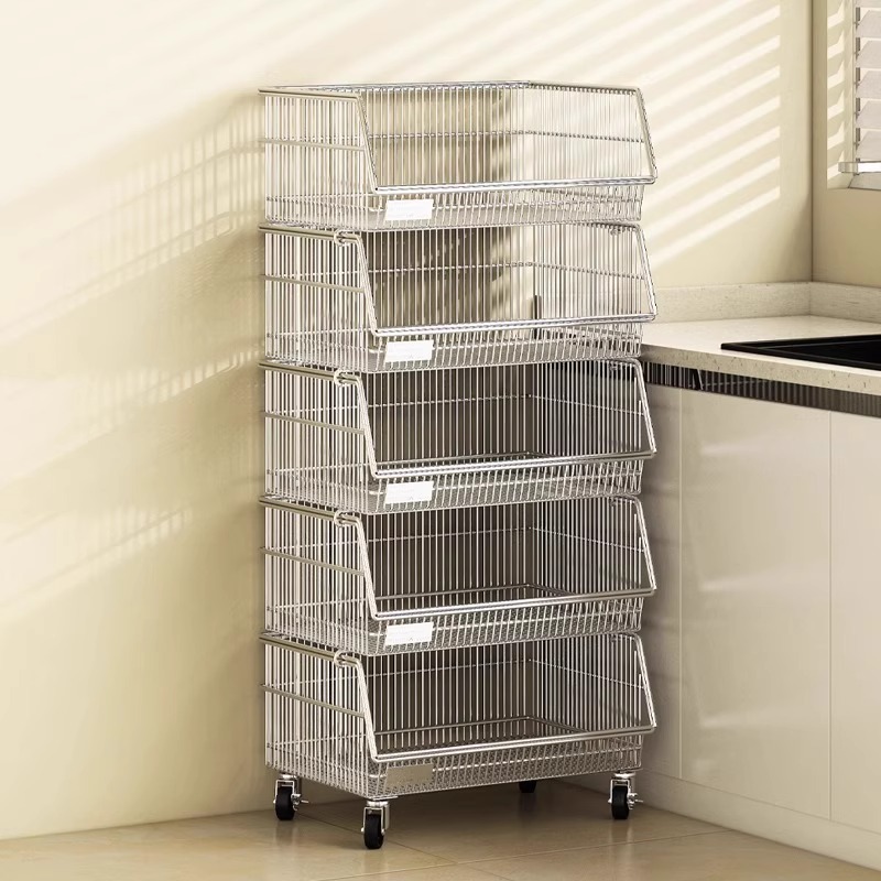 置物架多层落地家用果蔬菜零食收纳架子客厅多功能推车工厂
