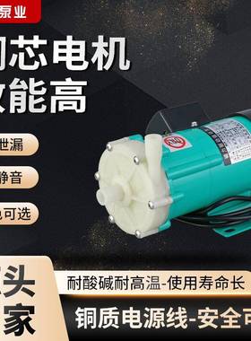 现货mp-40rz耐酸碱磁力泵化工药物卧式微型工程塑料驱动循环泵
