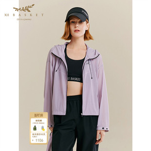 外套日常休闲简约女 户外运动连帽工装 XII BASKET十二篮秋款