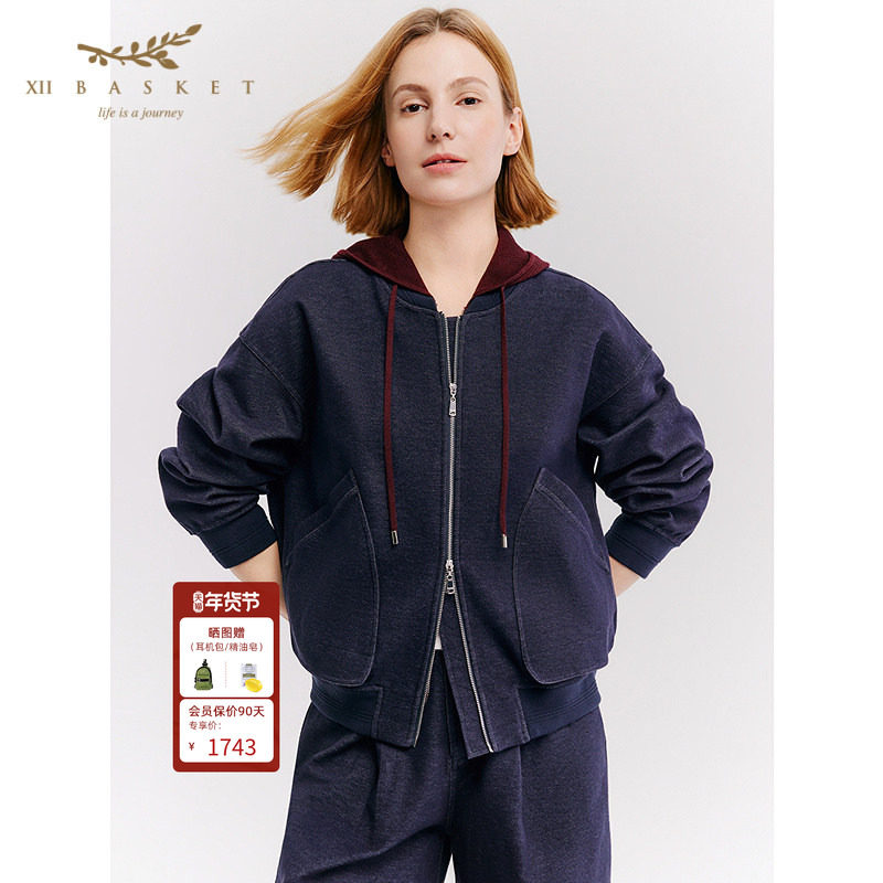 十二篮26春新款复古美式运动外套口袋设计感工装休闲棒球服女,女装/女士精品,短外套,淘宝优惠券,粉丝福利购,淘宝优惠卷