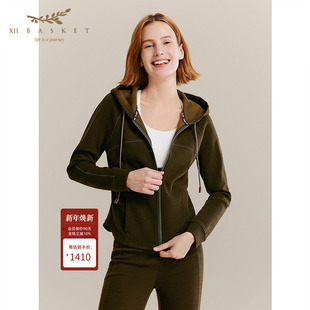 绵羊毛时尚 25冬新款 舒适百搭通勤外套女 BASKET十二篮商场同款 XII
