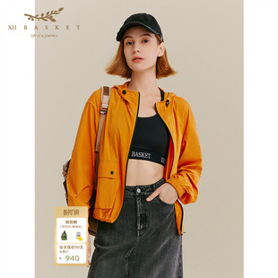 连帽外套 原纱防晒宽松薄款 十二篮专选秋季 山系户外运动UPF50