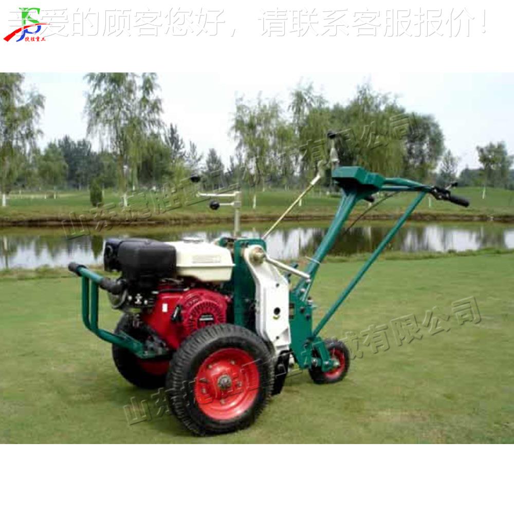 小型手推式草机 汽QEJ轮油9马力移草坪起植机 自动宽卷草皮移植设