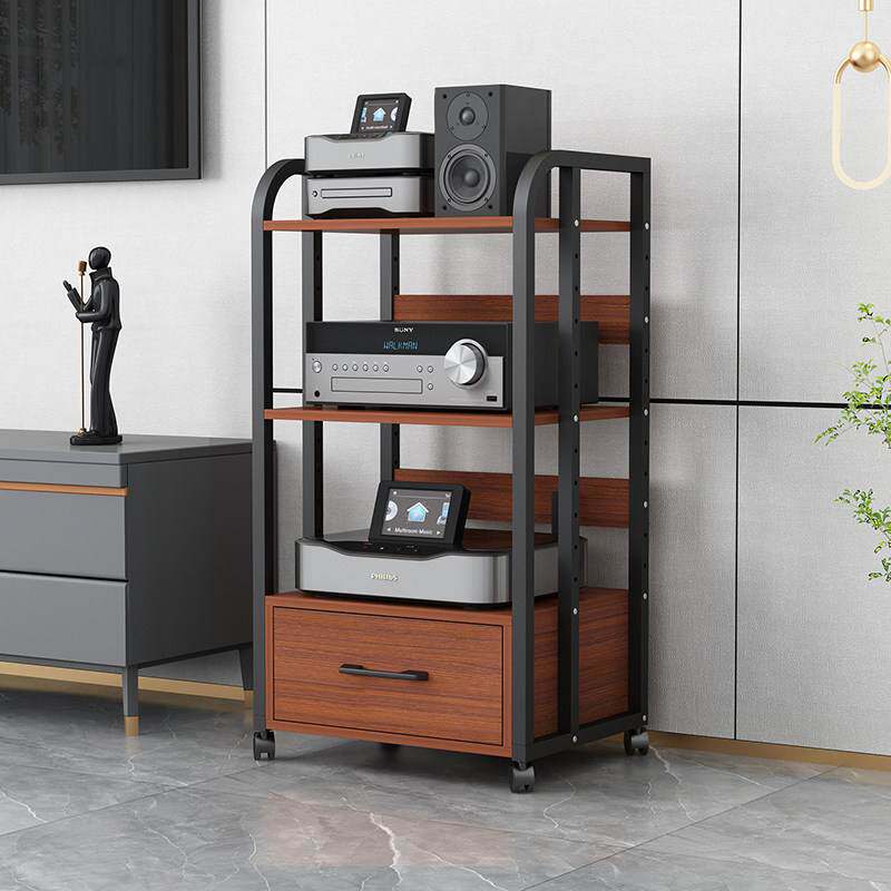 带抽屉功放机架胆机支架音响架HiFi音箱机柜CD机柜子调音台点歌机