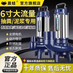 泥浆泵家用化粪池泵养殖场抽粪排污鱼塘清淤泥220V污水泵抽泥浆泵