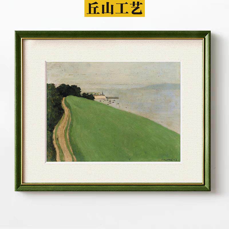 床头绿植挂画欧式简约餐厅客厅法式田园风格装饰画高端装裱小众画