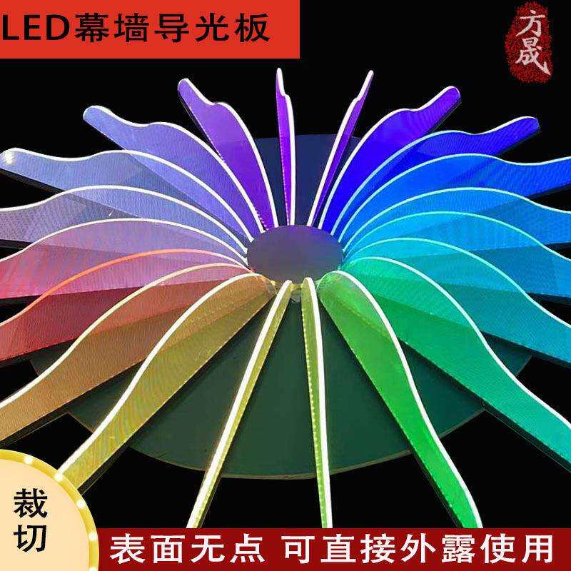 led纳米导光板幕墙面板灯装饰灯商场用高亮均匀不打点透明导光板图片