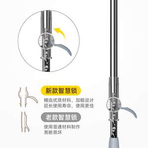 家杰优品加厚墩布头旋转拖把头替换头配件大全非纯棉线单杆家用