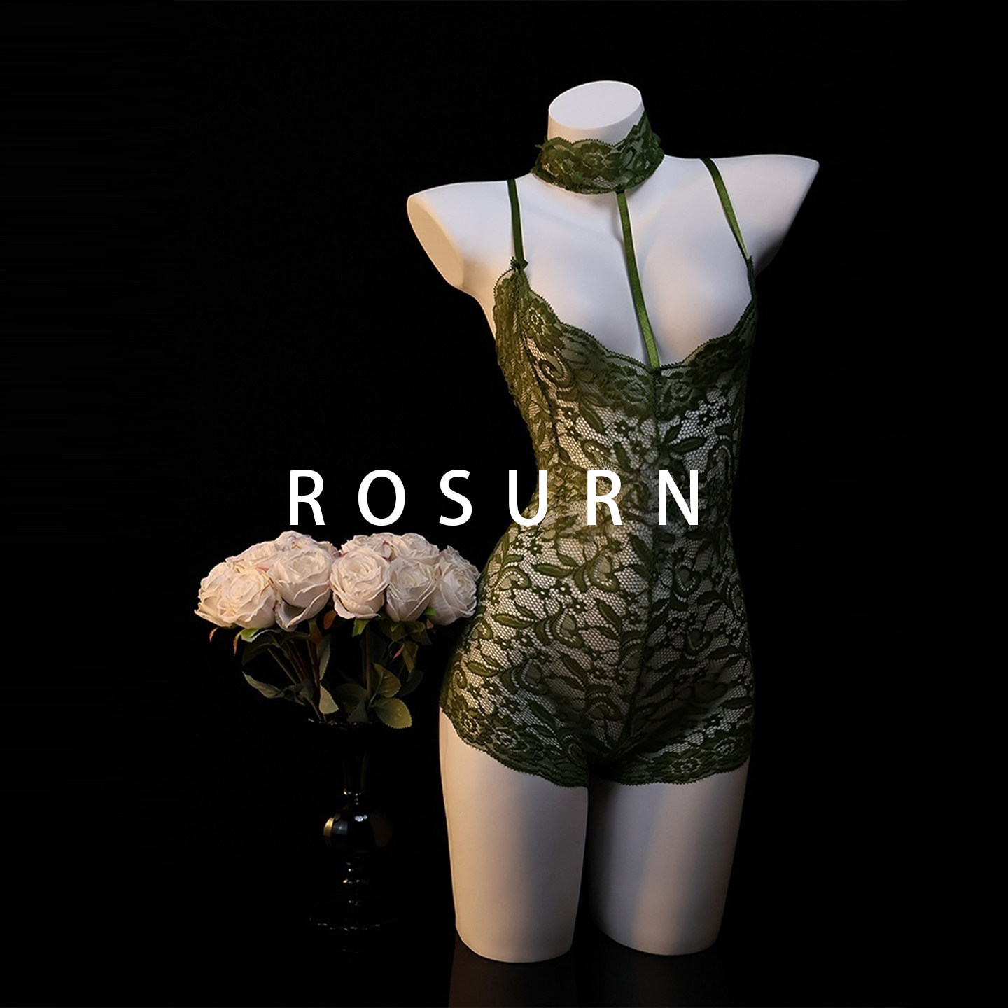 夜曲蔷薇「暮色温柔」纯欲风蕾丝挂脖吊带性感内衣睡裙,女士内衣/男士内衣/家居服,内衣配件,淘宝优惠券,粉丝福利购,淘宝优惠卷