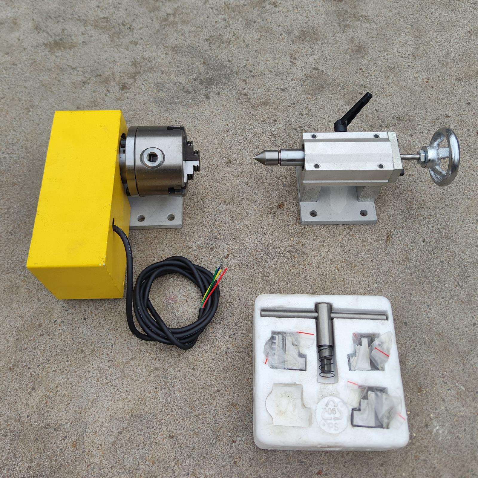 雕刻机旋转轴 第四轴A轴4轴 数控分度头 立体雕刻 4axis 精垒德株