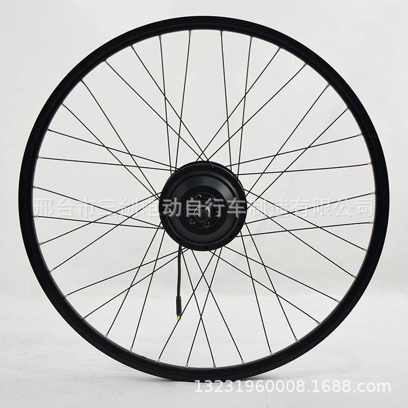 山地车26寸36v250w辐条轮锂电自行车电机轮组