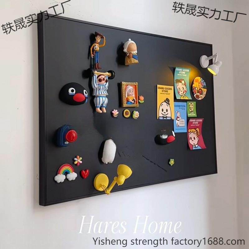 磁吸黑板电表箱遮丑神器配电箱遮挡装饰画免打孔新款冰箱贴展示板