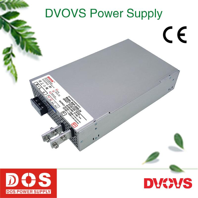 直流24V125A大功率开关电源RSP-3000-24恒压恒流主动PFC质保三年