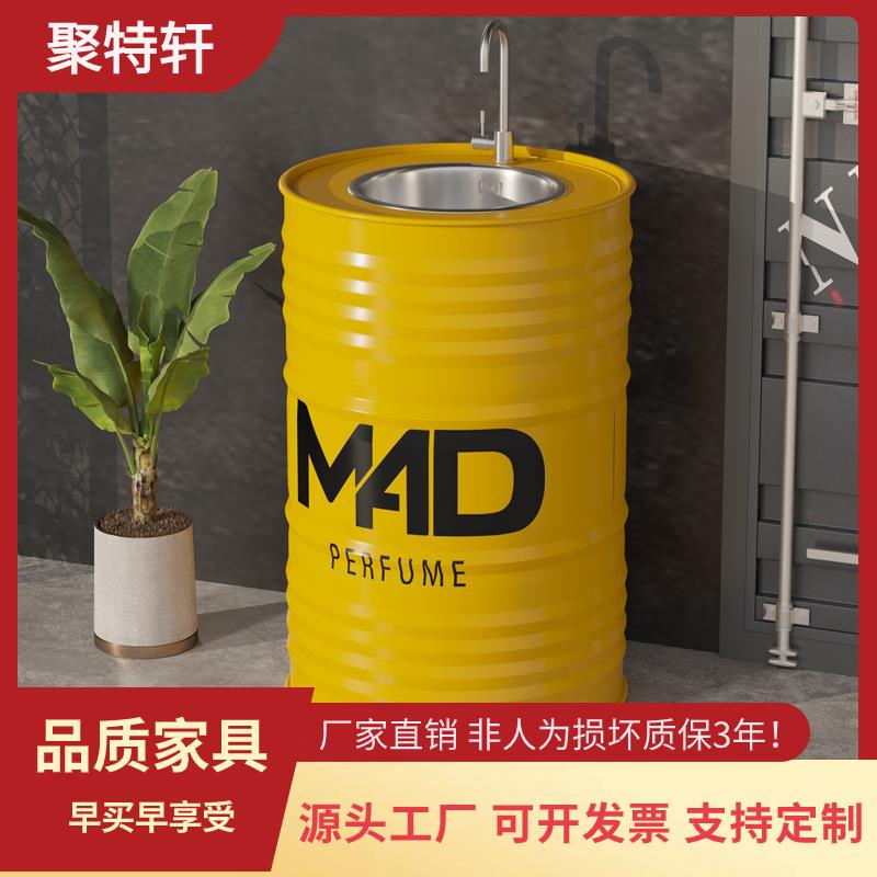 工业风洗手盆酒吧油桶餐厅卫生间奶茶店厕所洗漱台集装箱洗手台