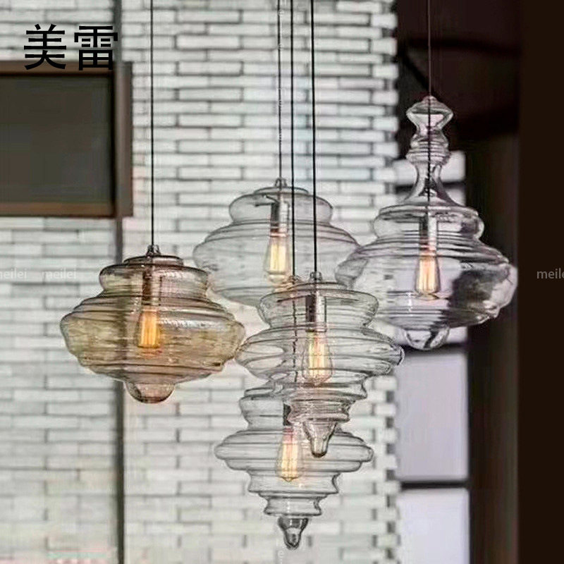轻奢吊灯餐精致灯卧室吧台店铺工业风厅玻璃现代简约床头欧式创意