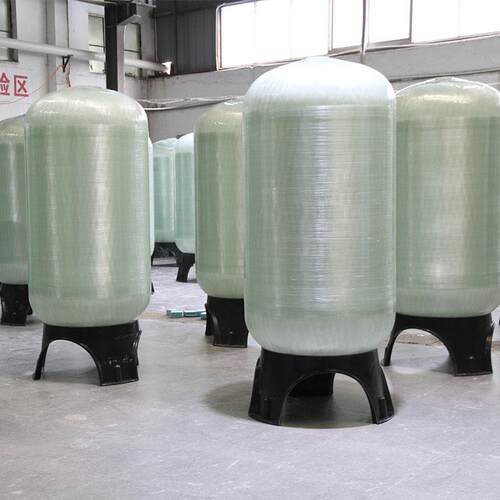 石655英砂可滤器装填石英滤料去除水中杂质砂玻过璃钢材质PE内胆