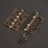 迈尼金顿黄铜室内免槽子母合页寸平加厚实木门铰链折页