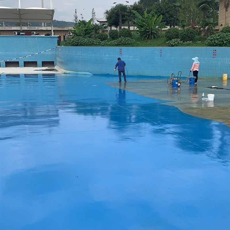 泳压水管修补中德新亚抗冲耐磨防水防滑防腐废水池涂料喷涂聚脲