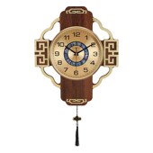 康巴丝挂钟新实木端石英钟表静音客厅卧室书房挂表古典风格