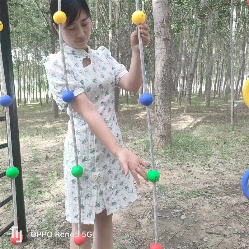 悬吊攀爬梯感统训练器材绳梯幼儿园早教儿童梯木制梯