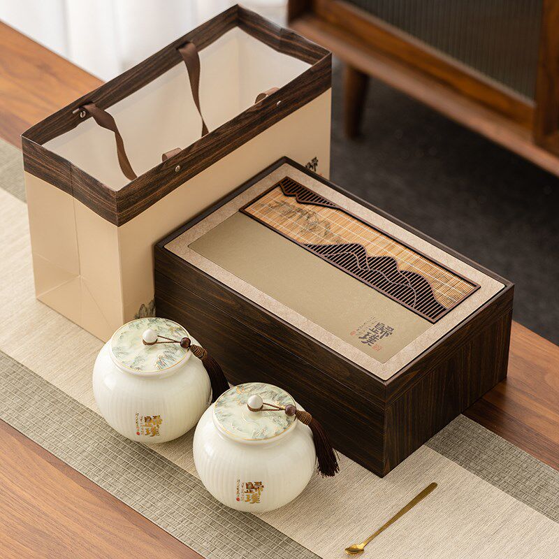 茶叶礼空盒精品端红茶绿茶密封防潮储茶罐通用
