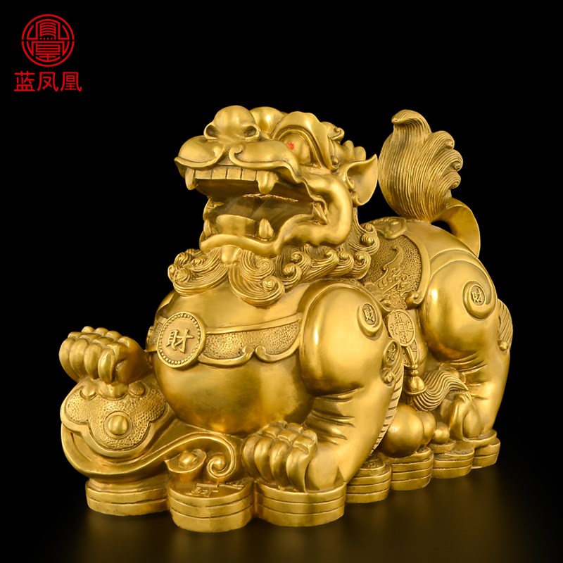 铜貔貅大号入户皮丘铜制貔恘客厅招办公室商铺财业礼品