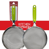 韩国漏勺过网超细大小厨师过油塑料手防烫