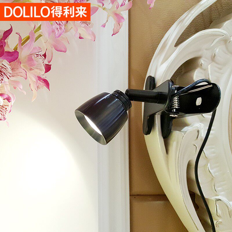 护眼学生夹灯书桌夹式台灯鱼缸灯卧室宿舍床头阅读灯夹子灯